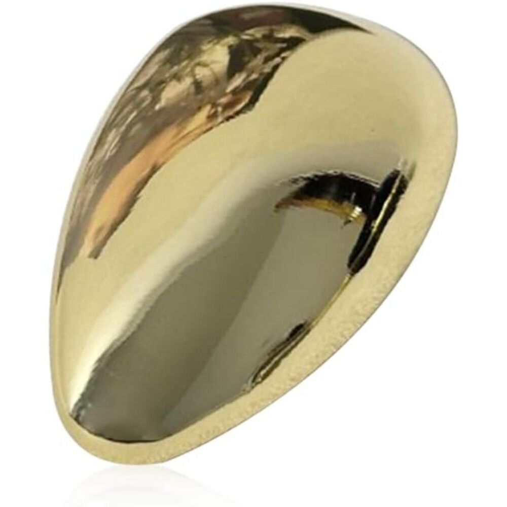 Chic Smooth Teardrop Brooch For Women Men Gold Silver Plated Minimalist